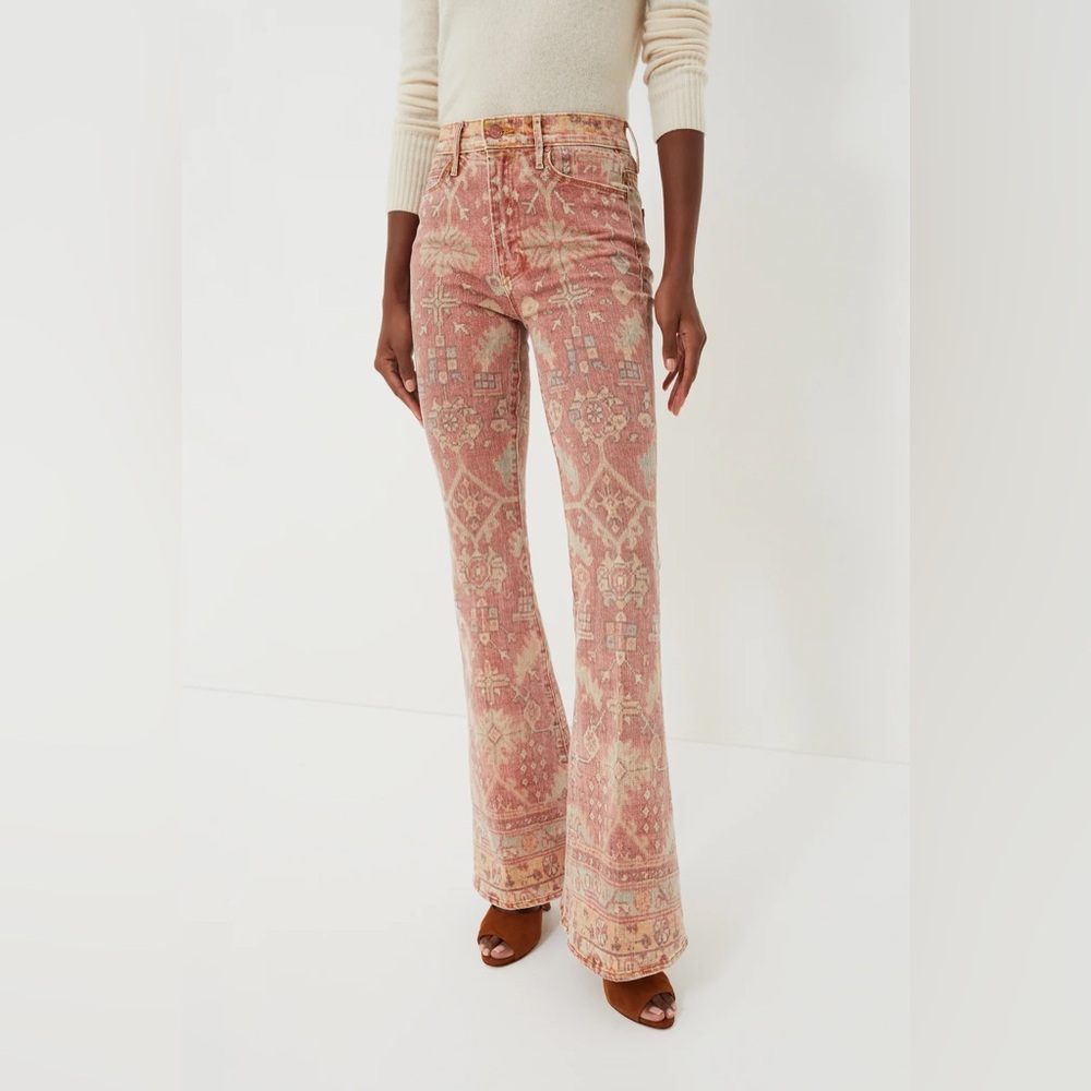 Mother denim jeans in amazing RUG BURN sold out Super Cruiser flare size 33